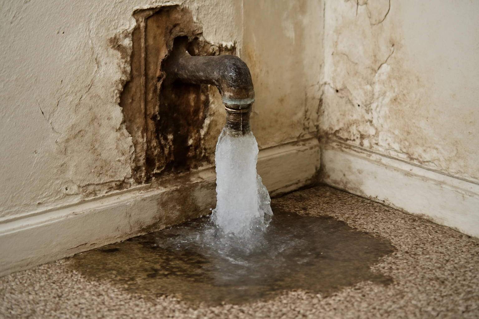 Frozen Pipe Water Removal in Vera, OK