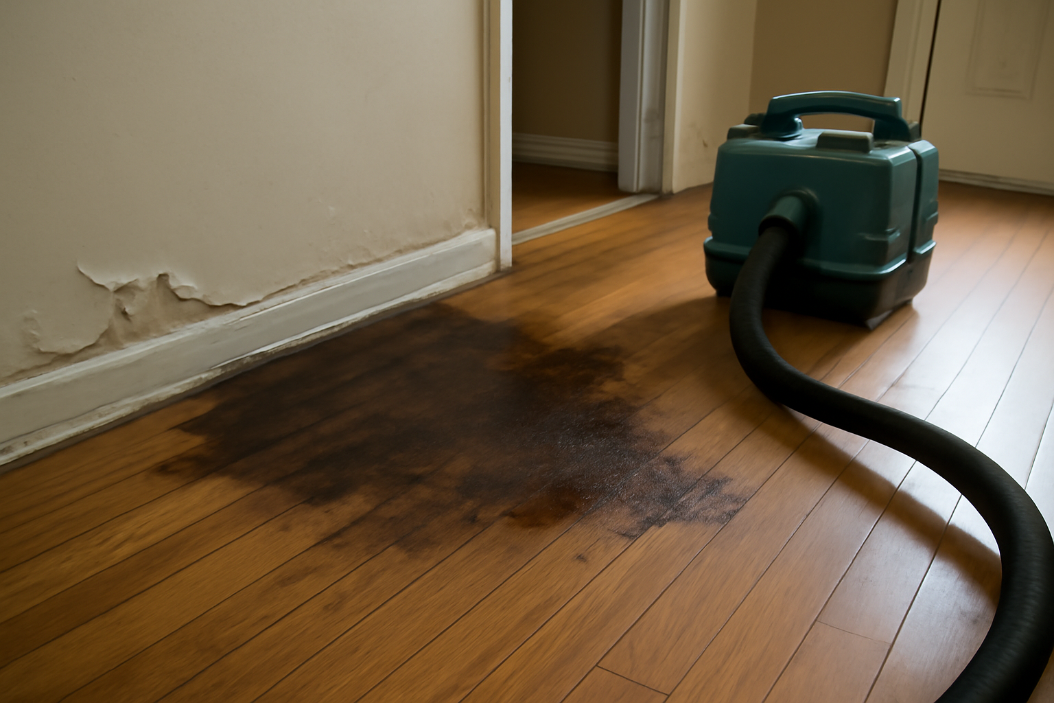 Hardwood Floor Water Extraction in Strang, OK