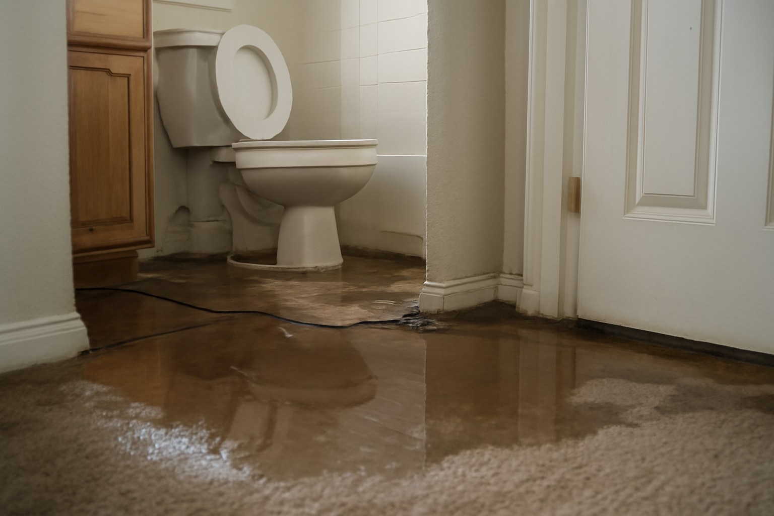 Toilet Overflow Water Removal in Vera, OK