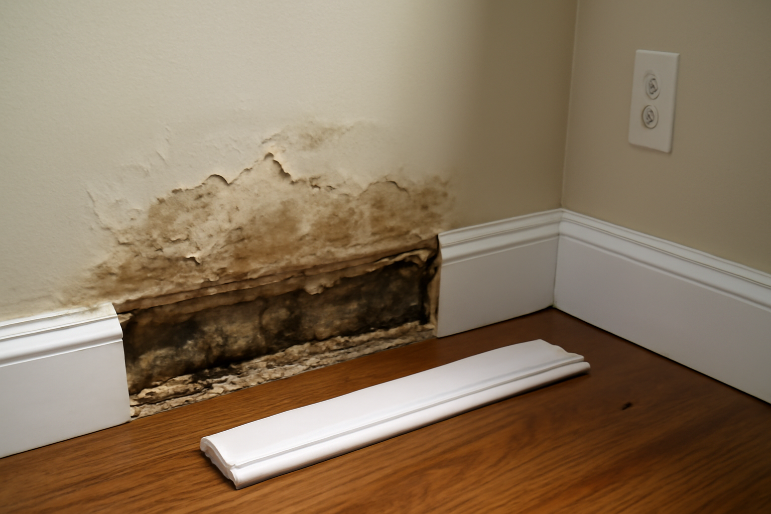 Trim & Baseboard Replacement After Water Damage in Vera, OK
